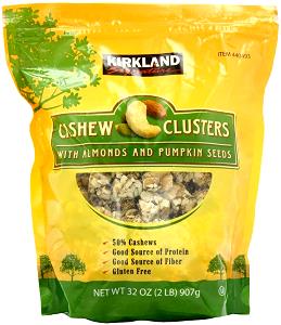 5 pieces (1 oz) Cashew Clusters with Almonds & Pumpkin Seeds