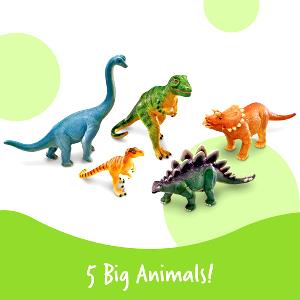 5 pieces (32 g) Dinosaurs