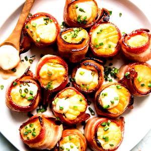 5 pieces (99 g) Bacon Wrapped Scallops