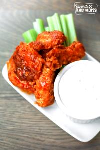 5 Pieces Triple Dipper Boneless Buffalo Wings W/ Bleu Cheese