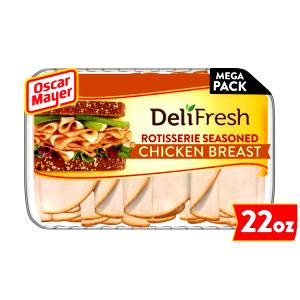 5 slices (50 g) Rotisserie Seasoned Chicken Breast