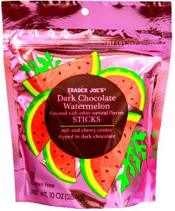 5 sticks (30 g) Dark Chocolate Watermelon Sticks