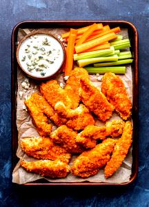 5 Strips Buffalo Chicken Strips (5), Celery Sticks