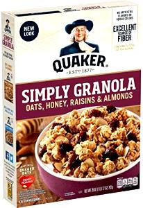 51 Grams Natural Granola, Oats, Honey, Raisins & Almonds