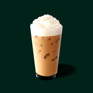 554 Grams ICED MOCHA - Large - Soy Milk - White Chocolate - No Whip