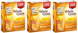 6 crackers (36 g) Whole Grain Crackers with Real Sharp Cheddar Cheese