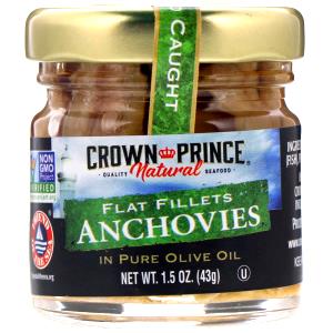 6 fillets (15 g) Flat Anchovies in Olive Oil