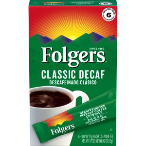 6 Fl Oz Coffee, Instant, Decaf, Pad