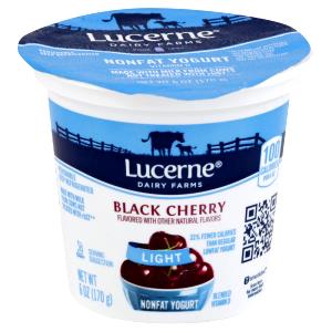 6 oz (170 g) Light Nonfat Yogurt - Black Cherry