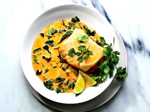 6 Oz Coconut Curried Poached Cod