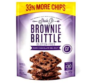 6 pieces (28 g) Gluten Free Dark Chocolate Sea Salt Brownie Brittle