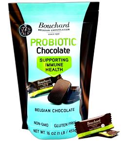 6 pieces (30 g) Dark Belgian Chocolate Probiotic