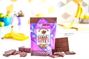 6 pieces (40 g) Organic Dark Chocolate Chewy Banana Bites