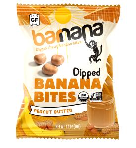 6 pieces (40 g) Organic Peanut Butter Chewy Banana Bites