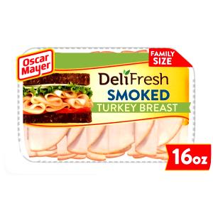 6 slices (56 g) Deli Cuts Smoked Turkey Breast & White Turkey