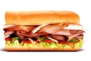 6" sub (78 g) Subway Club Meats