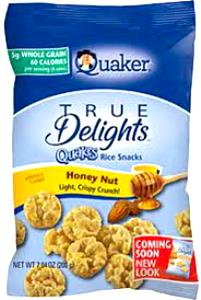 7 mini cakes Quakes Rice Snacks - Honey Nut