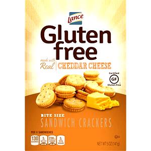 8 crackers (30 g) Gluten Free Crackers - Cheddar