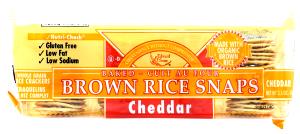 8 crackers Cheddar Brown Rice Snaps