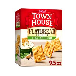 8 Crackers Town House, Flatbread Crisps, Italian Herb