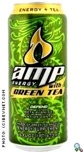 8 fl oz (240 ml) Amp Energy with Green Tea