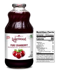 8 fl oz (240 ml) Cranberry Juice