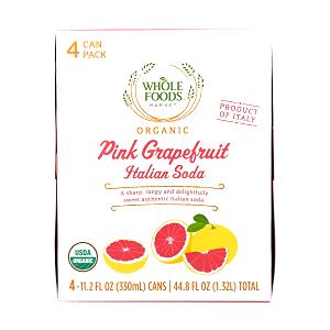 8 fl oz (240 ml) Pink Grapefruit Italian Soda