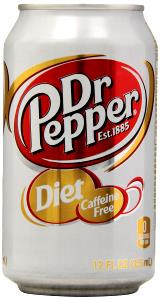 8 Fl Oz Dr Pepper, Caffeine Free, Diet