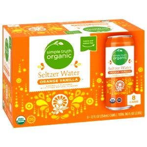 8 Fl Oz Seltzer Naturals, Orange