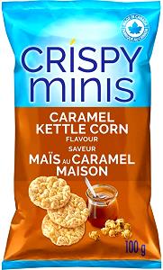 8 mini cakes (16 g) Mini Crisps Caramel Rice Snacks