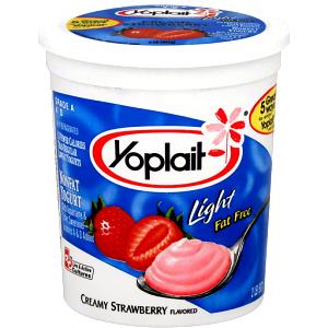 8 Oz Yogurt, Light, Creamy Strawberry, Large