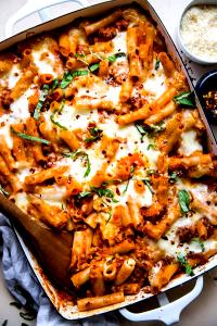 8 Oz Ziti With Seasoned Tomato Sauce & Shredded Mozzarella