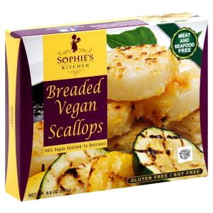 8 pieces (100 g) Breaded Vegan Scallops