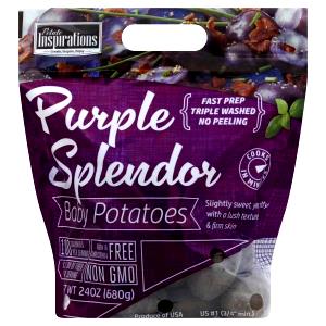 8 potatoes (148 g) Purple Splendor Potatoes