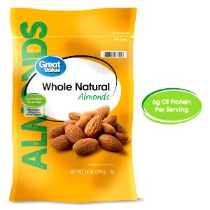 9 almonds (28 g) Whole Natural Almonds