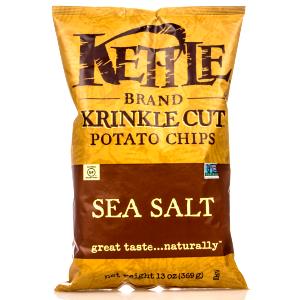 9 chips (1 oz) Krinkle Cut Sea Salt Potato Chips