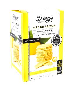 9 cookies (28 g) Meyer Lemon Moravian Cookie Thins