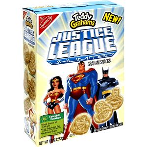 9 cookies (30 g) Teddy Grahams Snacks - Justice League Unlimited