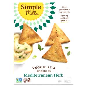 9 crackers (30 g) Veggie Pita Crackers Mediterranean Herb