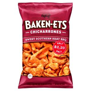 9 pieces (14 g) Sweet Southern Heat BBQ Fried Pork Skins Chicharrones