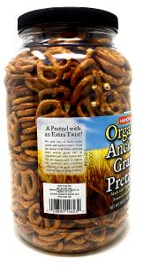 9 pretzels (28 g) Organic Whole Wheat & Oat Pretzel Sticks